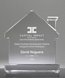 Picture of Clear Crystal House Award on Base