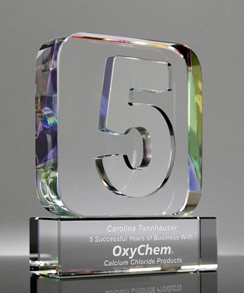 Picture of 5 Year Crystal Prism Award