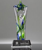 Picture of Premium Star Achiever Art Glass Award