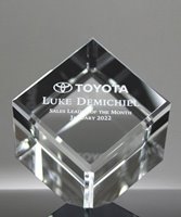 Picture of Economy Cube Crystal Awards - Small Size