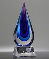 Picture of Orchid Blaze Art Crystal Award