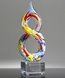 Picture of Infinity Art Glass Trophy