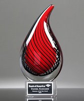 Picture of Crimson Trend Art Glass Flame Award