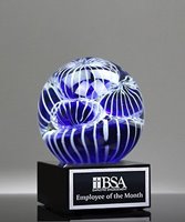 Picture of Intrigue Art Glass Sphere Trophy