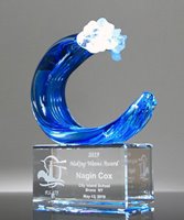 Picture of Tidal Wave Art Glass Award