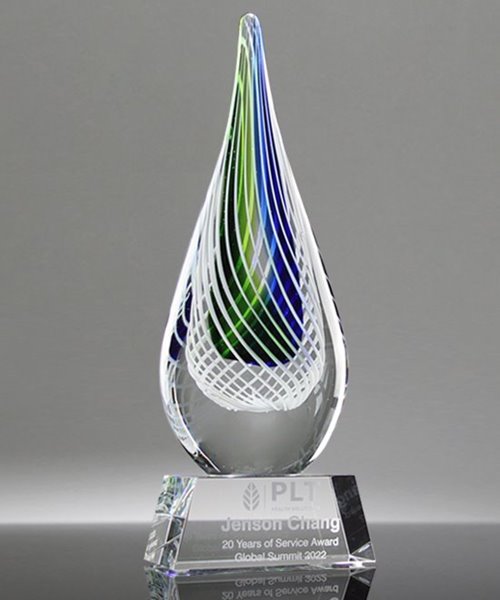 Picture of Cerulean Swan Art Glass Award