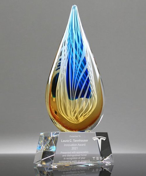 Picture of Golden Sparrow Art Glass Award