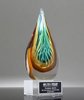 Picture of Mosaic Flame Art Glass Award