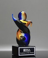 Picture of Art Glass Achiever Trophy