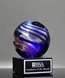 Picture of Helix Globe Art Glass Trophy