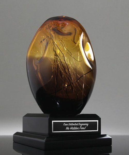 Picture of Mocha Jazz Art Glass Sculpture