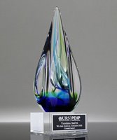 Picture of Radiant Helix Art Glass Award