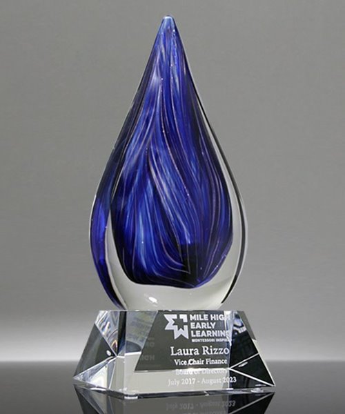 Picture of Sapphire Eminence Art Glass Award