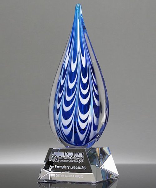 Picture of Atlantis Dream Wave Art Glass Award