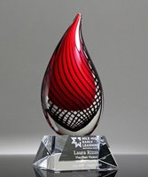 Picture of Art Glass Eclipse Flame Award