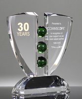 Picture of Crystal Pinion Emerald Award - Small Size