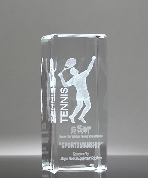 Picture of Tennis 3-D Sports Crystal