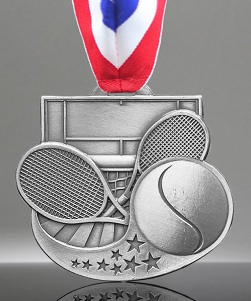 Picture of Tennis Star-Blast Medals - Silver Tone