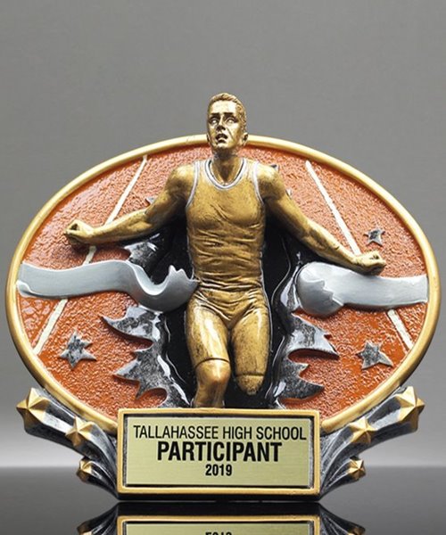 Picture of 3D Xplosion Track Resin Trophy - Male