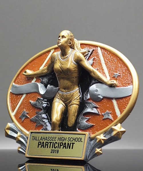 Picture of 3D Xplosion Track Resin Trophy - Female