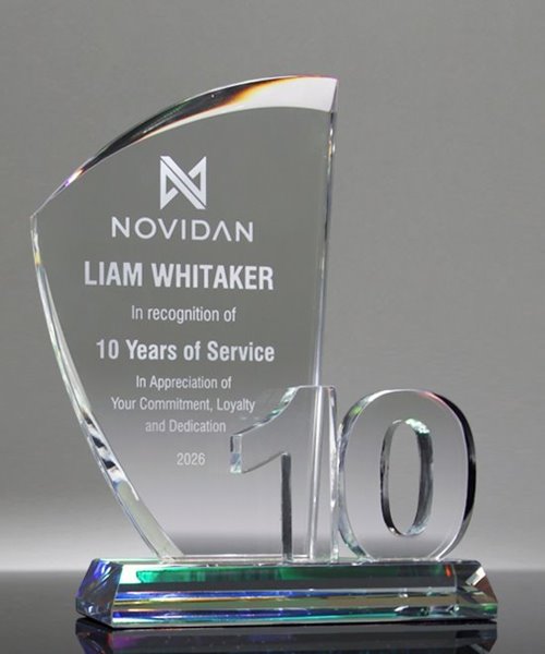 Picture of Crystal 10 Year Service Award - Spectral Milestone Series