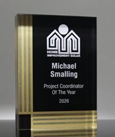 Picture of Gilded Onyx Acrylic Block Award