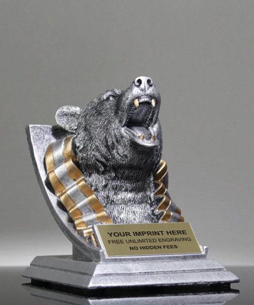 Picture of Spirit Bear Mascot Trophy Resin