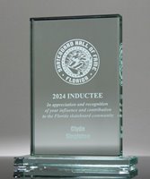 Picture of Optimist Jade Glass Rectangle Award