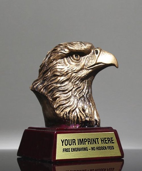 Picture of Gold Eagle Head Mascot Trophy