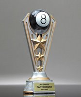 Picture of Billiards 8 Ball Victory Star Trophy - Small Size