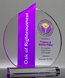 Picture of Acrylic Ellipse Award - Purple Theme