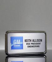 Picture of Silver Framed Name Badge