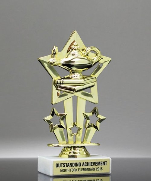 Picture of Star Theme Scholastic Trophy