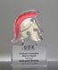 Picture of Acrylic Trojan Helmet Paperweight Trophy