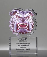 Picture of Acrylic Bulldog Paperweight Trophy