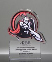 Picture of Acrylic Knight Paperweight Trophy