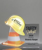 Picture of Acrylic Caution Cone & Hard Hat Award