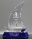 Picture of Faceted Sailboat Crystal Award