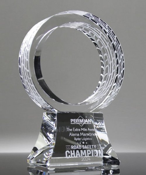 Picture of Crystal Tire Trophy