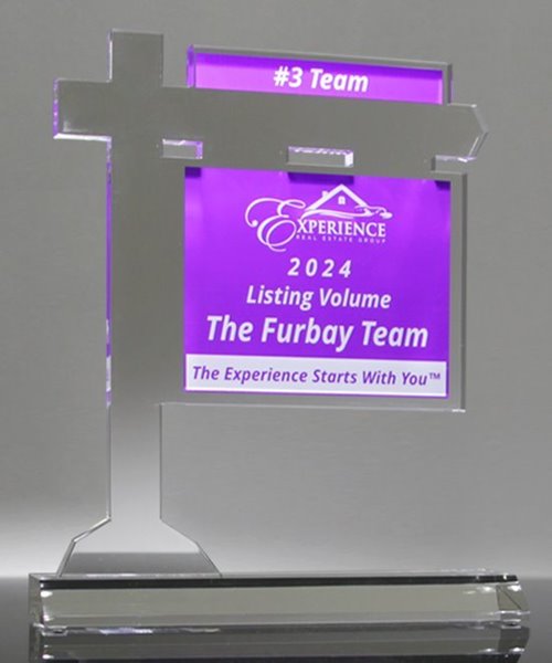 Picture of Acrylic Real Estate Sign Trophy