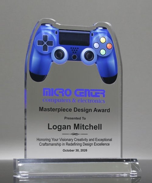 Picture of Acrylic Video Game Controller Award