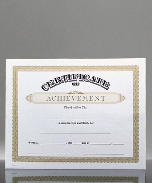 Picture of Certificate of Achievement