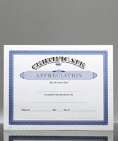 Picture of Certificate of Appreciation