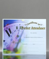 Picture of Photo-Image Certificate of Perfect Attendance