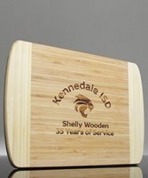 Picture of Laser Engraved Bamboo Two Tone Cutting Board