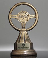 Picture of Gold Steering Wheel Resin Trophy